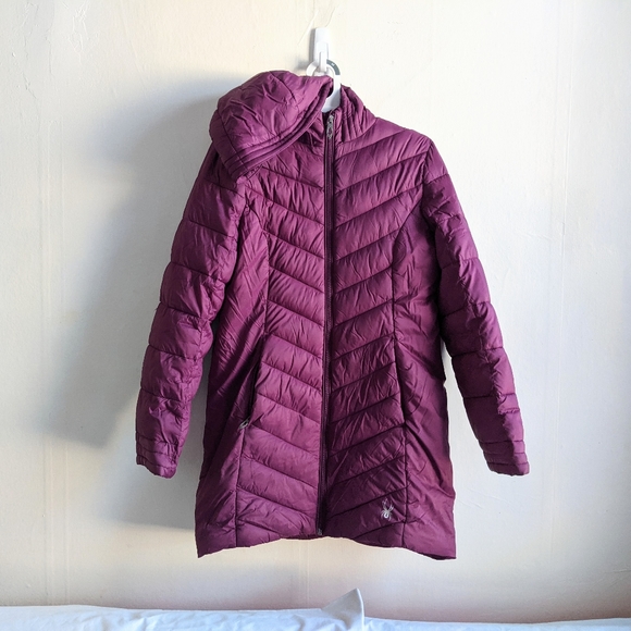 Like New Spyder girls down jacket size L 12-14 - Picture 1 of 11
